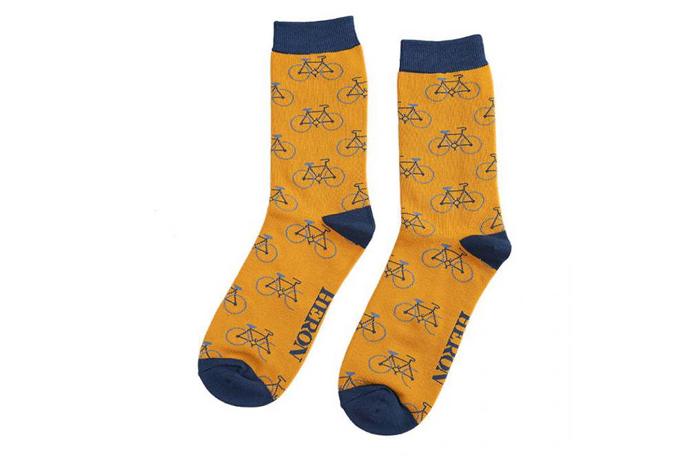 Men’s Bicycle Socks – Mustard