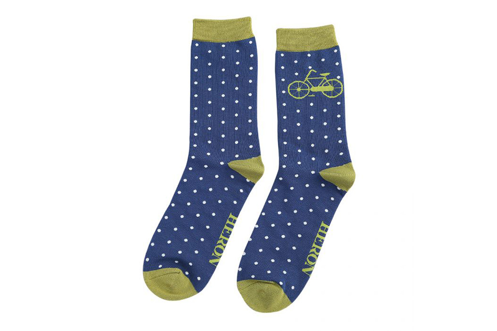 Men’s Vintage Bicycle Socks – Blue