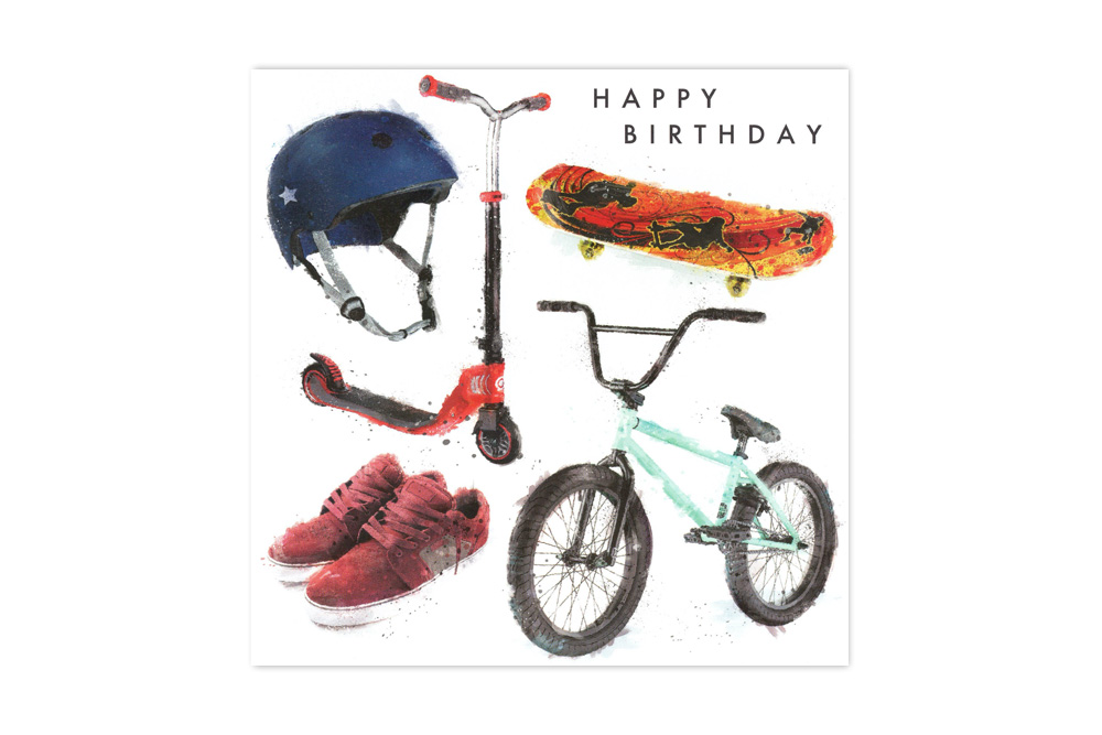 BMX Bicycle Birthday Card
