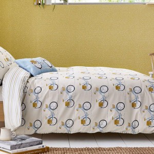 Town Bicycle Double Duvet Set