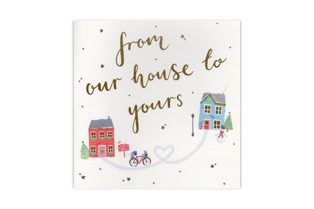 From our house to yours Bicycle Christmas Card