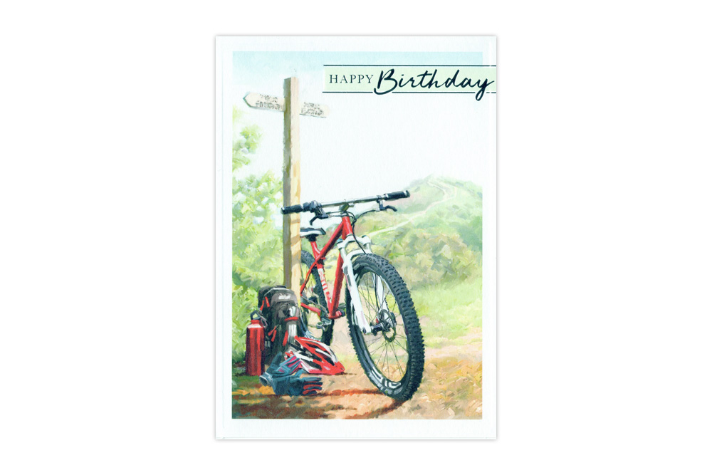 Mountain Bike Birthday Card