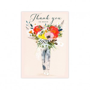 Flower Power Bicycle Thank you Cards x 8