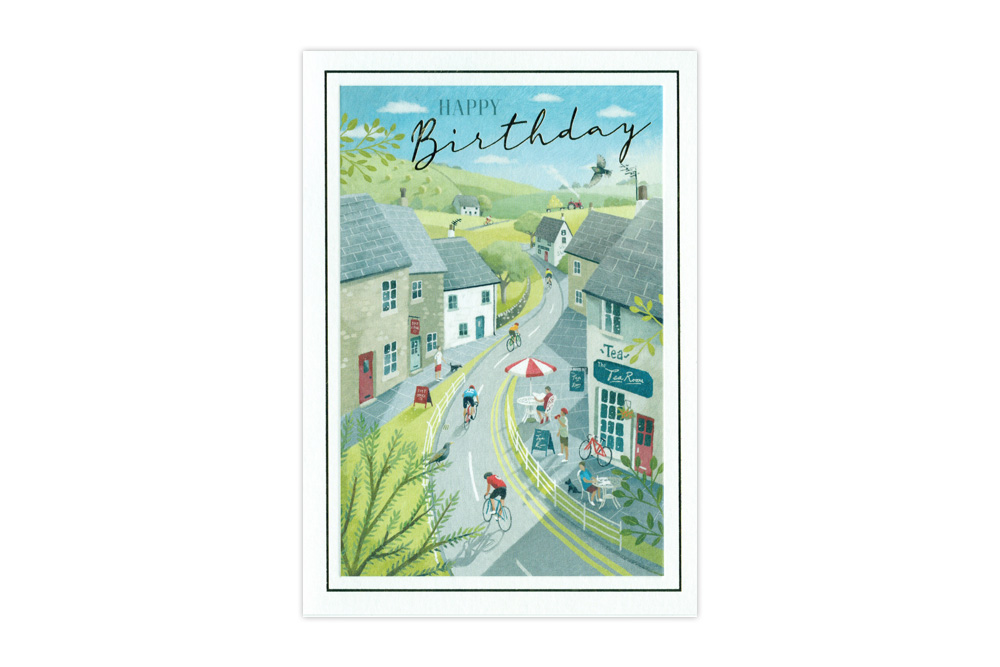 The Tour Bicycle Birthday Card