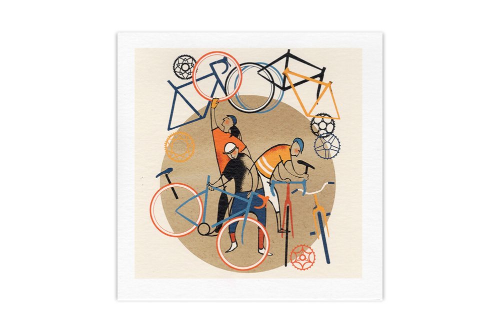 Bicycle Shop Greeting Card