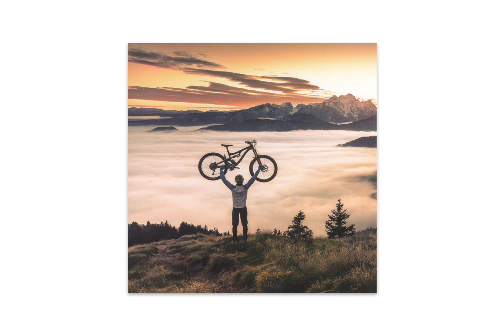 Top of the World Mountain Bike Birthday Card