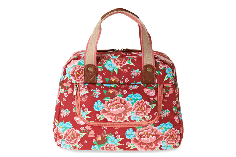 basil fahrrad schultertasche bloom scarlet red