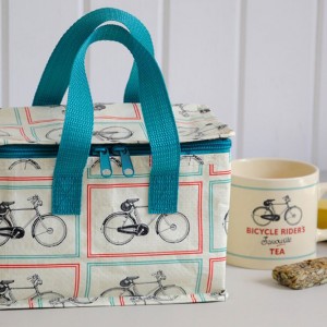 Bicycle Riders Foil Lined Lunch Bag