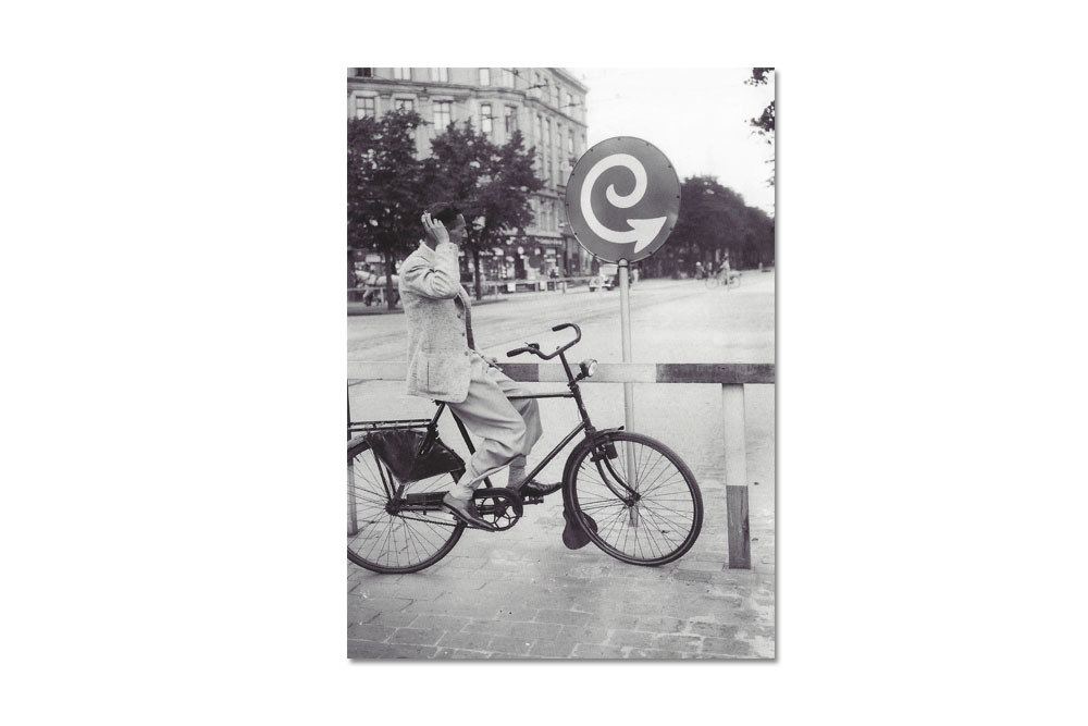 Confused Bicycle Greeting Card