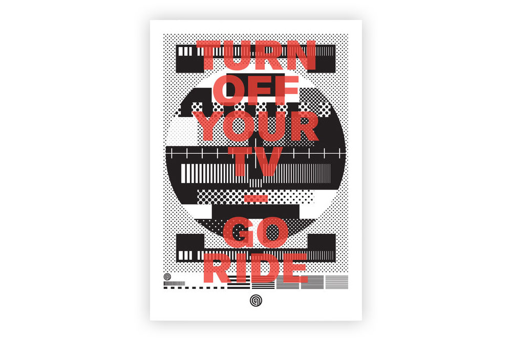 Turn Off Your TV Go Ride Bicycle Greeting Card by Anthony Oram