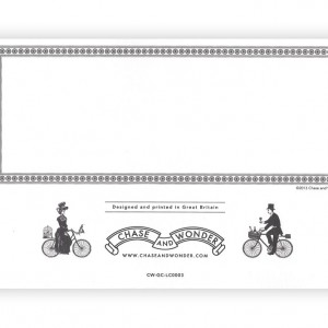 Cycling Procession Fold out Bicycle Greeting Card