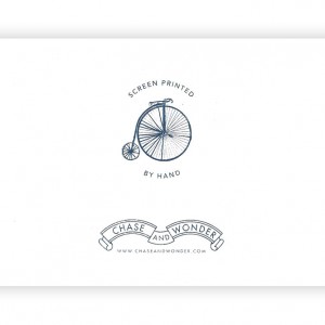 The Penny Farthing Bicycle Greeting Card