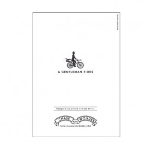 A Gentleman Rides Bicycle Greeting Card