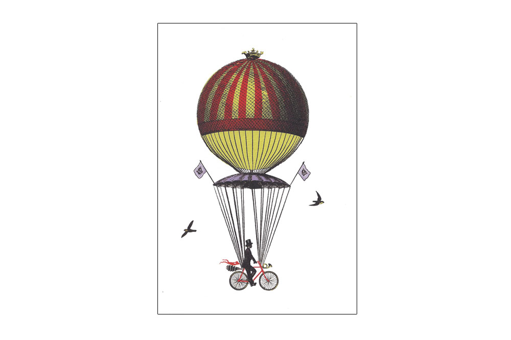 Ride Above It Bicycle Greeting Card