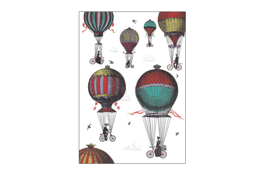 They Ride Above It Bicycle Greeting Card