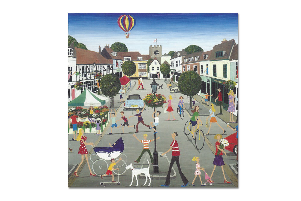 Alresford in Hampshire Bicycle Greeting Card