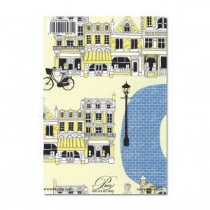 Blue Brick Road Bicycle Greeting Card