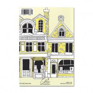 Buildings Bike Yellow Bicycle Greeting Card