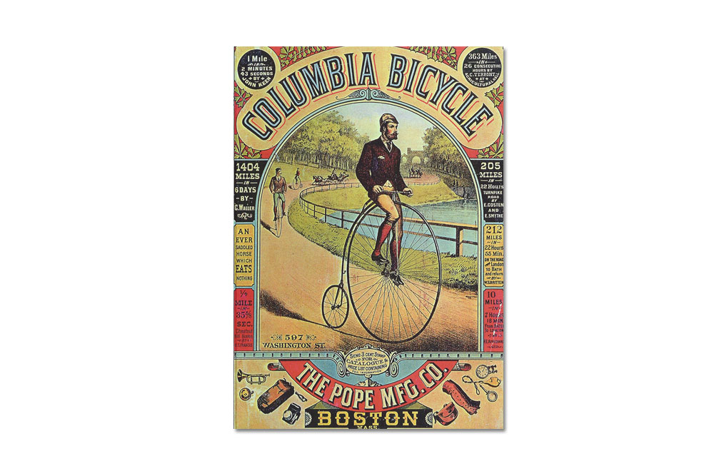 Columbia Penny Farthing Greeting Card