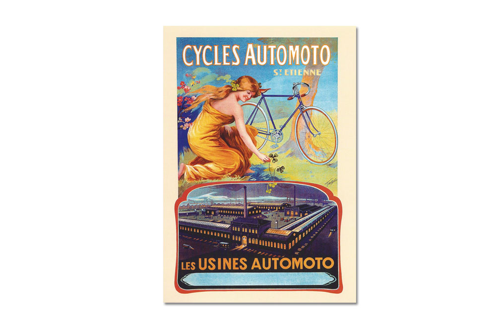 Cycles Automoto Bicycle Postcard