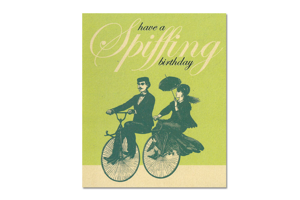 Spiffing Birthday Bicycle Card