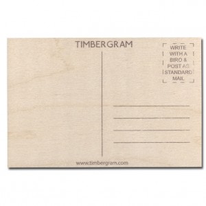 Happy Birthday Bicycle Timbergram Card