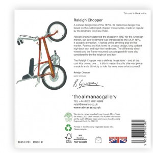 Raleigh Chopper Bicycle Greeting Card