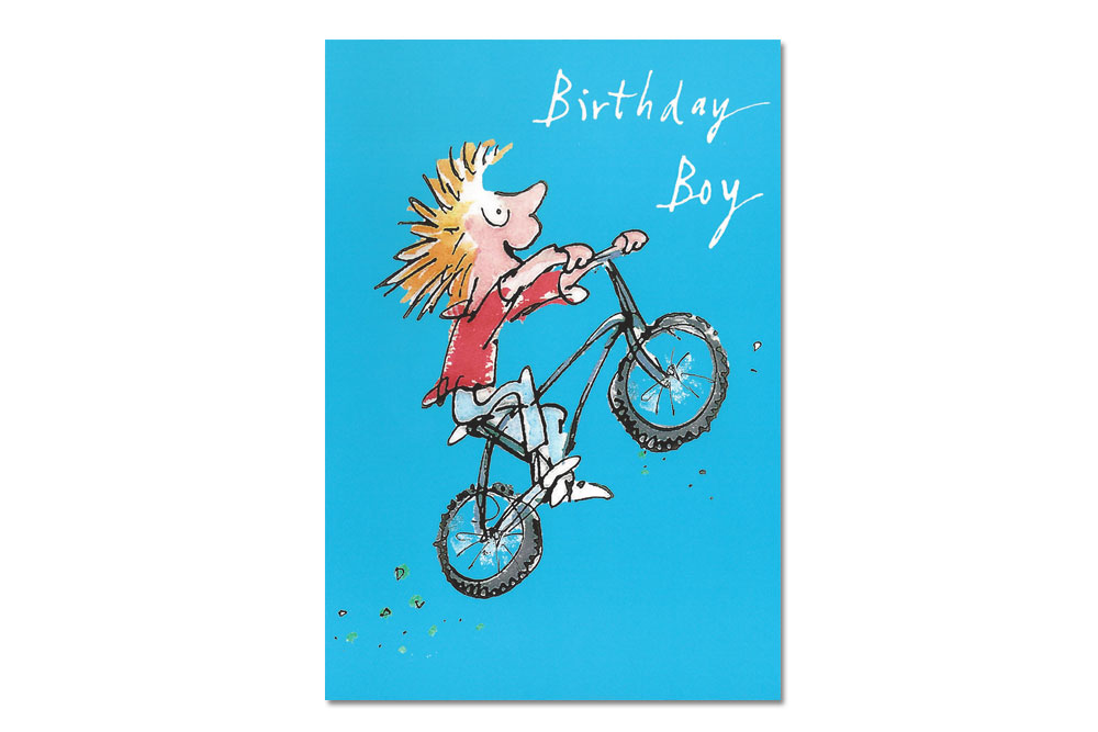 Birthday Boy Bicycle Greeting Card