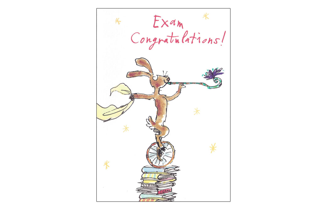 Exam Congratulations Bicycle Greeting Card