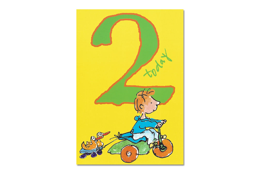 Happy 2nd Birthday Bicycle Greeting Card