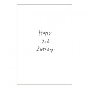 Happy 2nd Birthday Bicycle Greeting Card