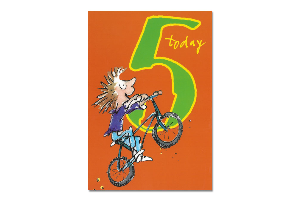 Happy 5th Birthday Bicycle Greeting Card