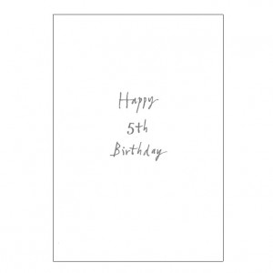 Happy 5th Birthday Bicycle Greeting Card