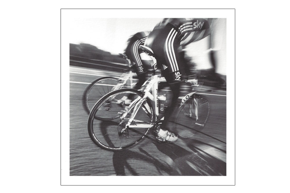 Team Sky Bicycle Greeting Card