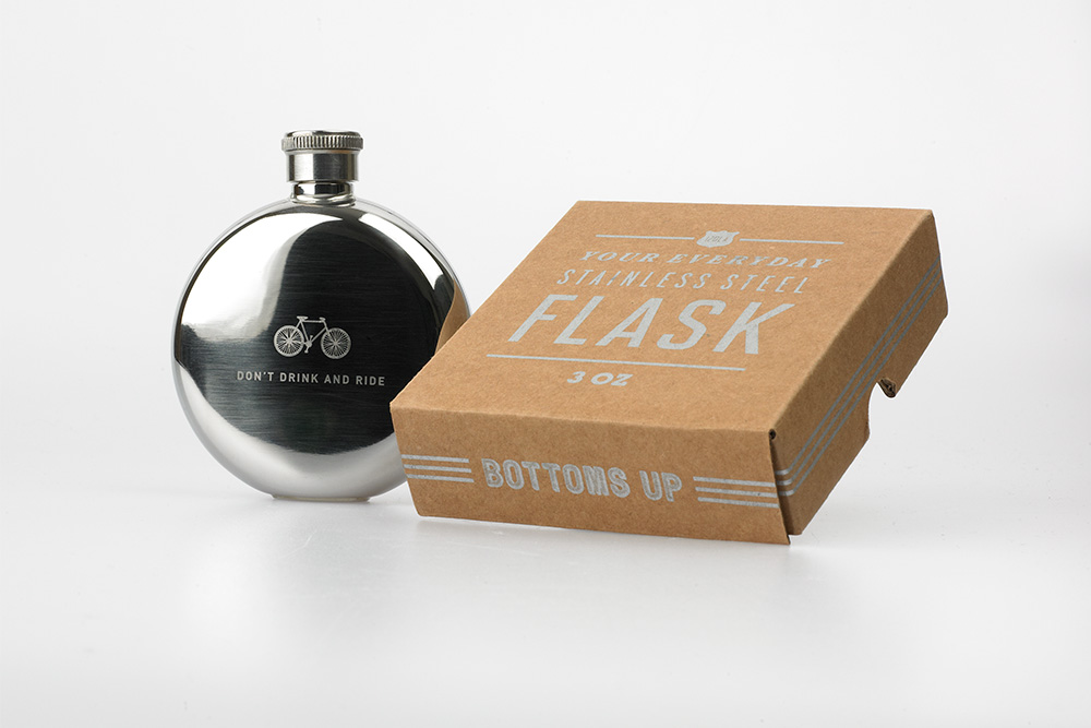 Don’t Drink and Ride Bicycle Hip Flask