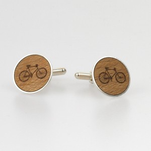 Maria Allen Sterling Silver Bicycle Cufflinks