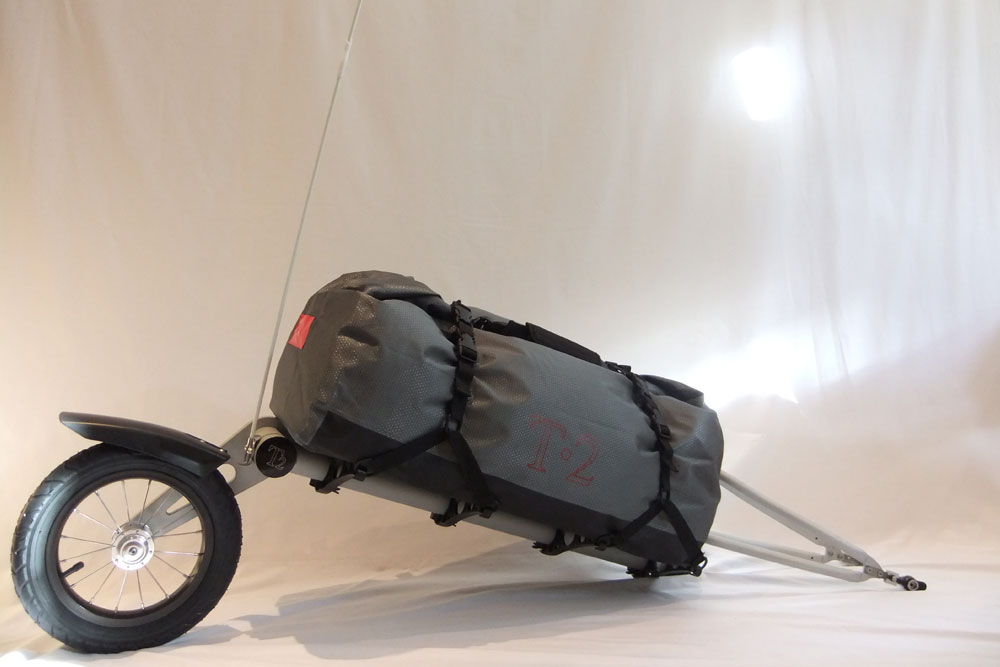 T2 single wheel bicycle trailer