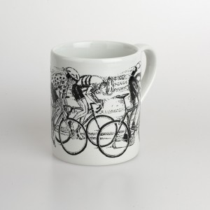 Sprint Finish Bicycle Mug