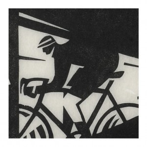 Dunwich Dynamo Cycling Print by Andrew Pavitt