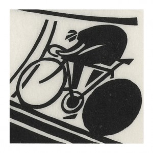 Mr Mellow Vello Cycling Print by Andrew Pavitt
