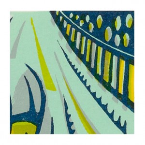Olympic Velodrome Cycling Print by Paul Cleden