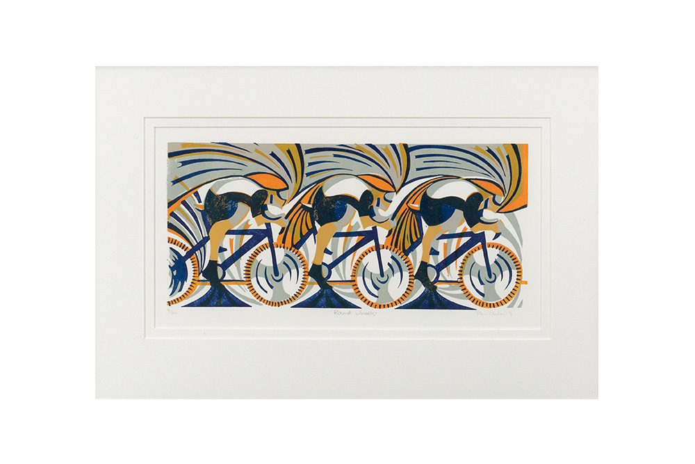 Round Wheels Cycling Print – Paul Cleden