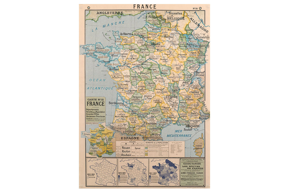 Map of France Poster Paper